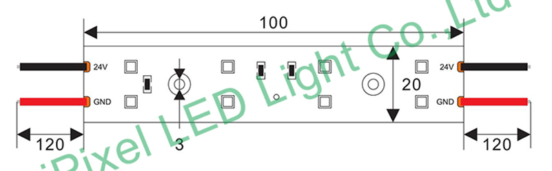 Dual band UV hard light strip